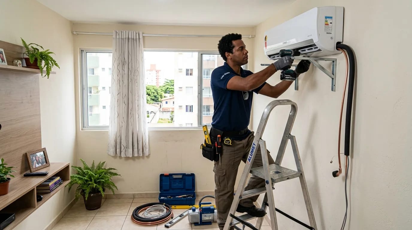 Instalação de ar-condicionado split em Vila Velha‑ES