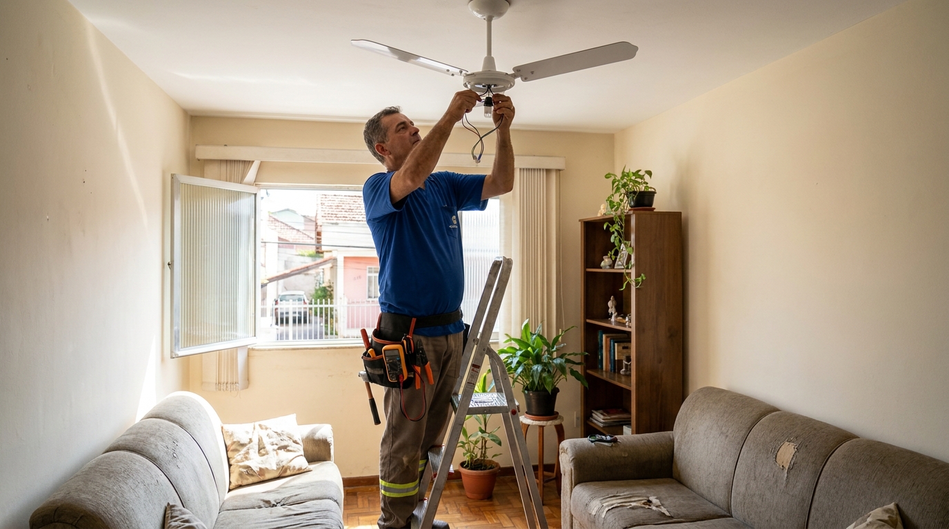 Montagem de Ventilador em Vila Velha‑ES